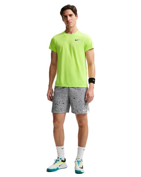 NikeCourt Victory Tee Lime Mens