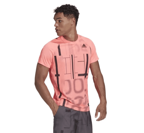 ADIDAS Club Grahpic Tee pink Mens