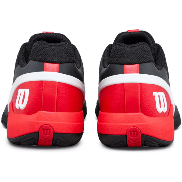 Wilson Rush Pro 5 Black/Red Clay Mens - 2026