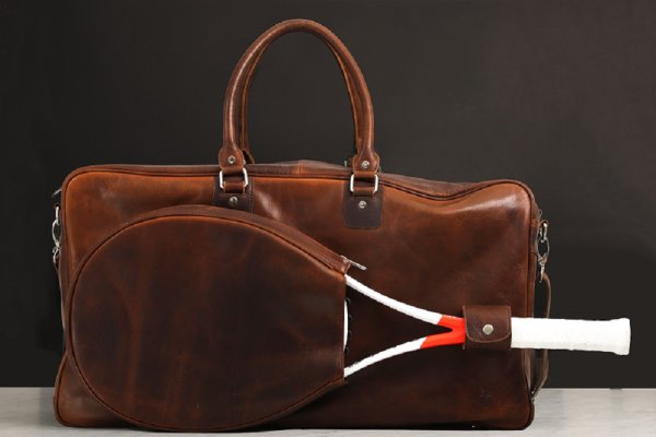 ESS TENNIS - Tennisväska Double Racket Mahogny