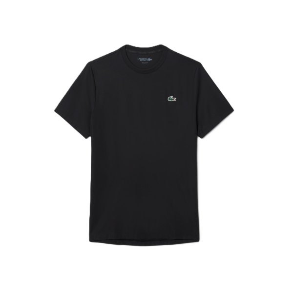 Lacoste Light Polyester Tee Black Dri-Fit Mens