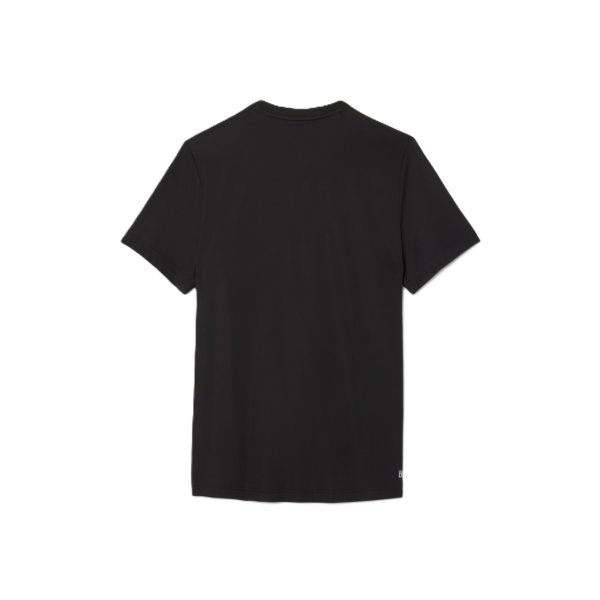 Lacoste Light Polyester Tee Black Dri-Fit Mens