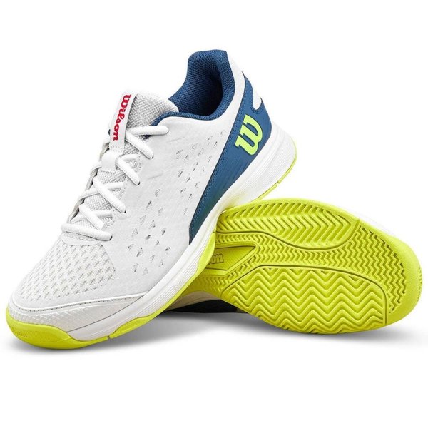 Wilson Rush Pro Allcourt White/Navy Junior