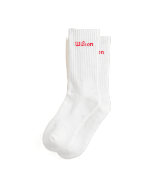 Wilson Crew Logo Socks White 1-pack 26381