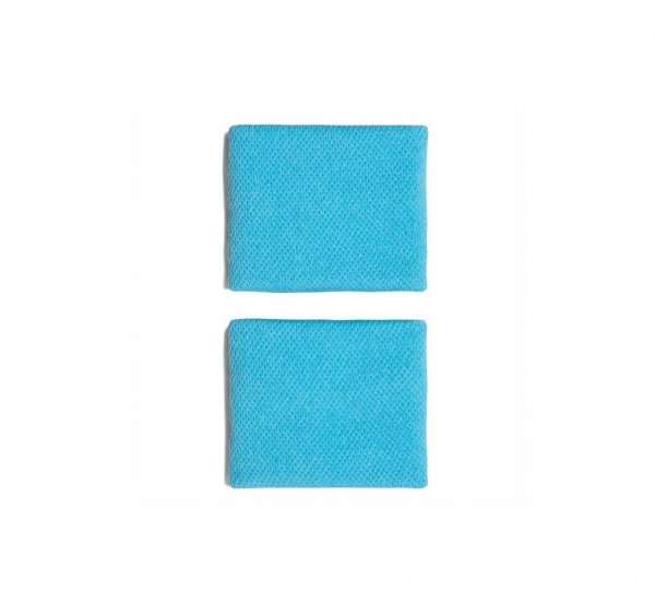 ADIDAS Wrsitband Small 2-pack Cyan Blue